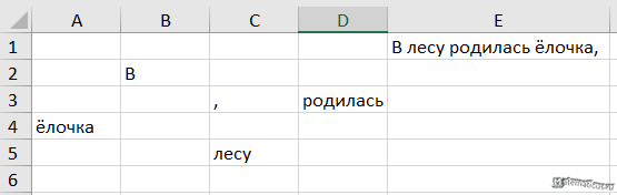 формула сцепить Excel