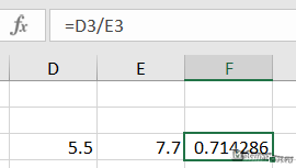 результат разделитель точка Excel